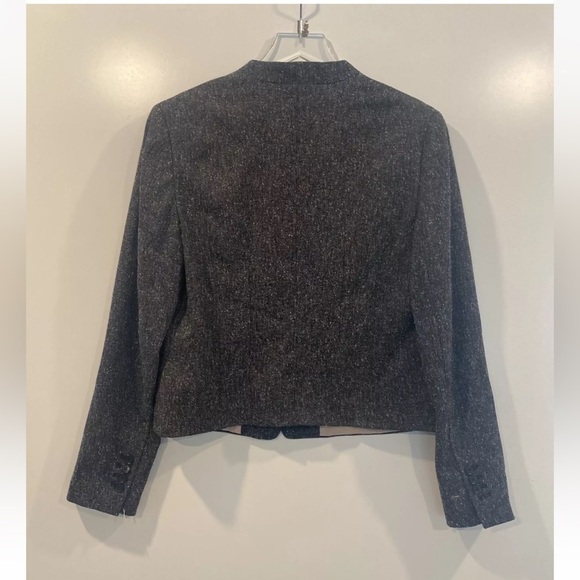Ann‎ Taylor Gray Tweed Blazer Jacket Career Womens Size 6 (H) - Picture 2 of 5
